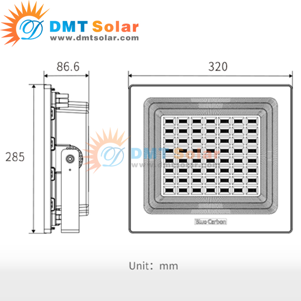 Đèn pha năng lượng mặt trời Blue Carbon 500W BCT-WW6.0 (Sao chép) - Ảnh 6