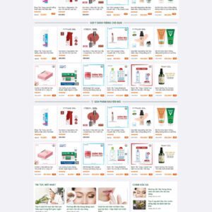 Theme wordpress bách hóa ,mỹ phẩm 3