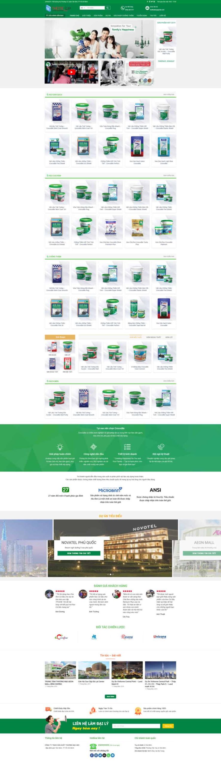 Thiết Kế Website Bán Bột Sơn