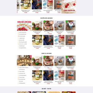 Thiết Kế Website Shop Nguyên Liệu Làm Bánh