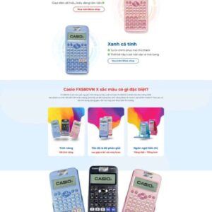 Thiết Kế Website Landing Page Giới Thiệu Máy Tính Casio