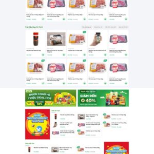 Thiết Kế Website Bán Rau Quả, Thịt Cá Chuẩn SEO