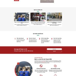 Thiết Kế Website Dịch Vụ Chuyển Nhà Trọn Gói Chuyên Nghiệp