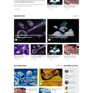 Thiết Kế Website Tin Tức Coin Đẹp