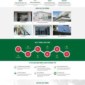 Thiết kế Website Bán Cửa Nhôm Kính