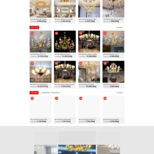 Thiết Kế Website Bán Đèn Chùm Đẹp