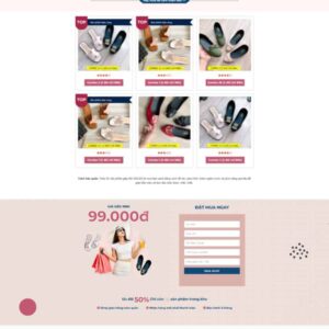 Thiết Kế Website Landing Page Bán Dép