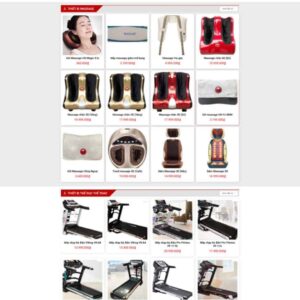 Thiết Kế Website Bán Ghế Massage