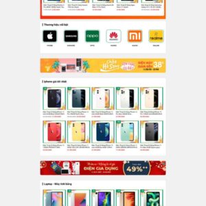 Thiết Kế Website Bán Điện Máy