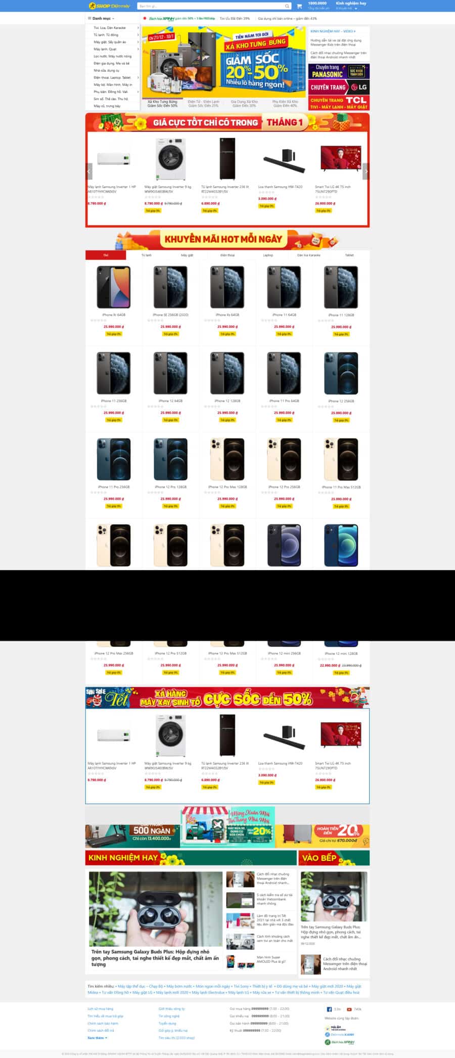 Thiết Kế Website Điện Máy Xanh 2