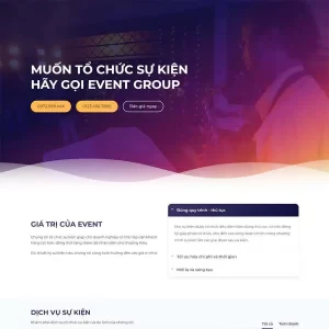 Thiết Kế Website Công Ty Tổ Chức Sự Kiện Siêu Đẹp