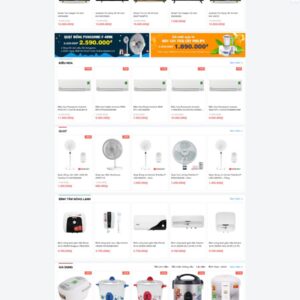 Thiết Kế Website Điện Máy VIP Chuyên Nghiệp