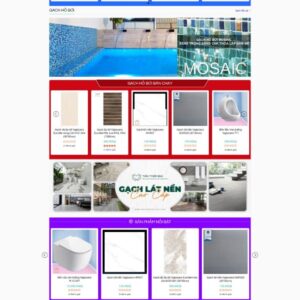 Thiết kế Website siêu thị gạch men