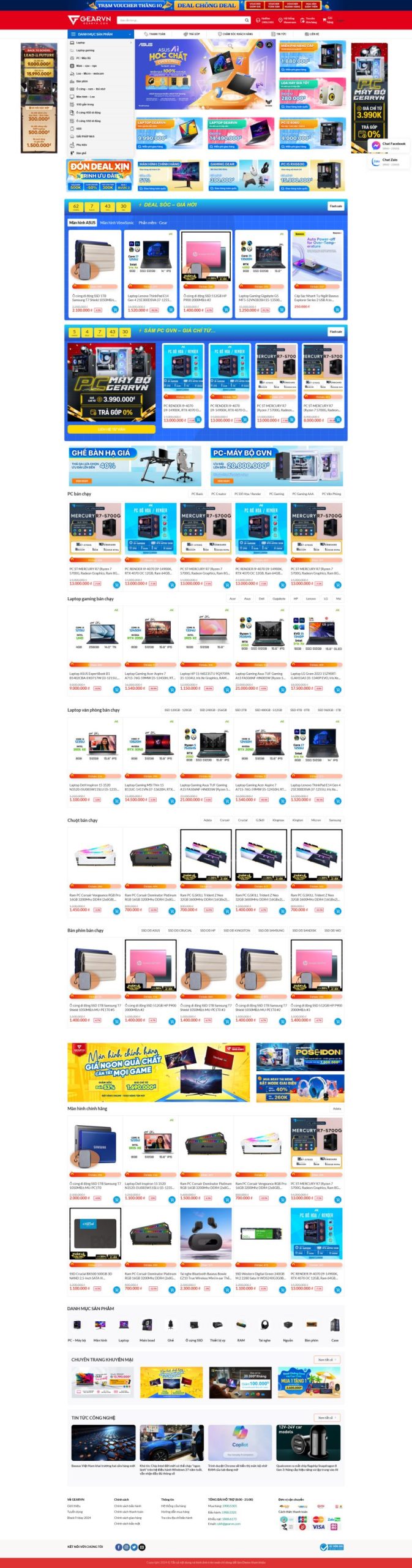 Thiết Kế Website Bán Máy Tính Laptop