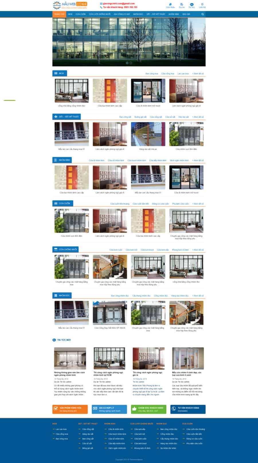 Thiết Kế Website Gia Công Cơ Khí