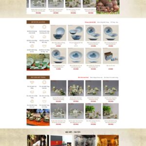 Thiết Kế Website Bán Gốm Sứ