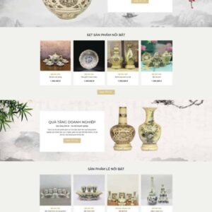Thiết Kế Website Gốm Sứ Cao Cấp