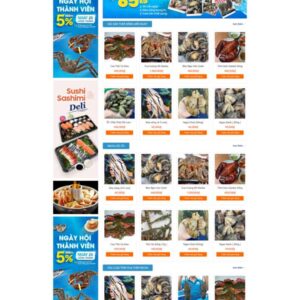 Thiết Kế Website Bán Hải Sản