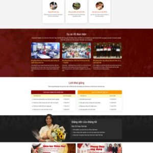 Thiết Kế Website Dạy Học Phong Thủy