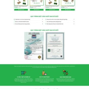 Thiết Kế Website Công Ty Sản Xuất Hộp Giấy & In Bao Bì