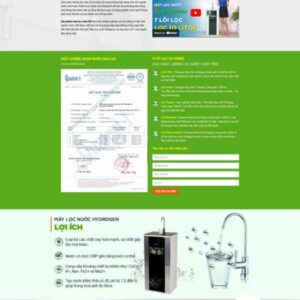 Thiết Kế Website Máy Lọc Nước Kangaroo Hydrogen