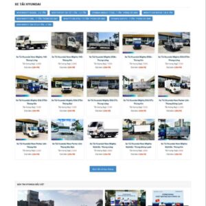 Theme wordpress bán oto hyundai 1