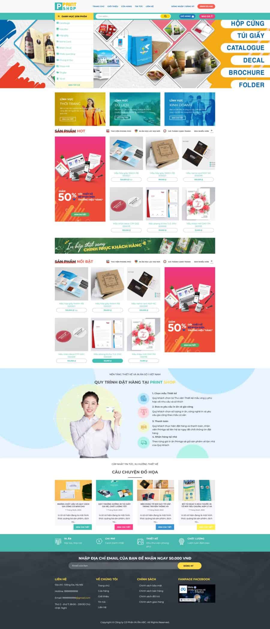 Thiết Kế Website In Ấn Chuyên Nghiệp Chuẩn SEO