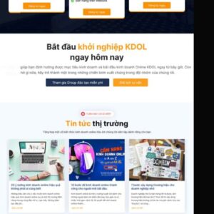 Theme WordPress khóa học kdol