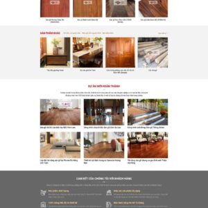 Thiết Kế Website Bán Sàn Gỗ Cao Cấp