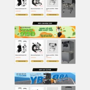 Thiết Kế Website Bán Máy Pha Chế Cà Phê