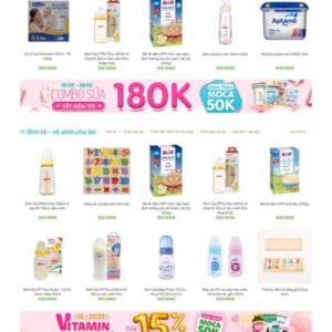 Theme wordpress mẹ và bé 3 bán sửa bỉm tả