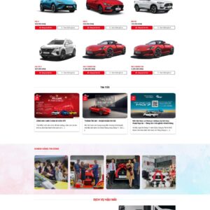 Theme wordpress showroom oto bán xe MG