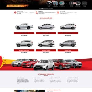 Thiết Kế Website Bán Xe Mitsubishi