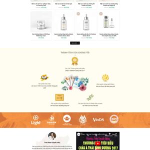 Thiết Kế Website Shop Mỹ Phẩm Đẹp