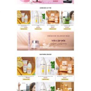 Thiết Kế Website Mỹ Phẩm Đẹp