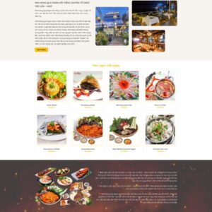 Thiết Kế Website Nhà Hàng Quán Ăn
