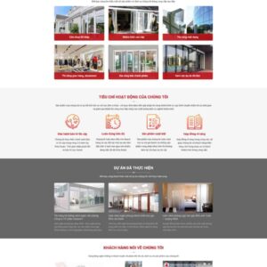 Thiết Kế Website Công Ty Nhôm Kính