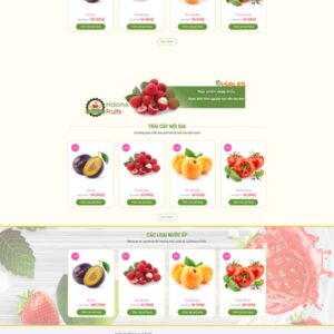 Thiết Kế Website Bán Nông Sản