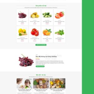 Thiết Kế Website Bán Nông Sản 2