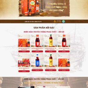 Theme wordpress bán nước mắm, thực phẩm