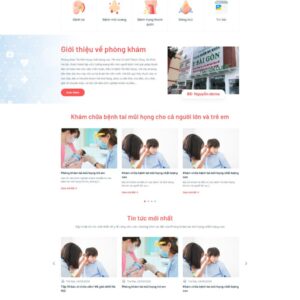 Thiết Kế Website Phòng Khám Tai Mũi Họng Chuyên Nghiệp