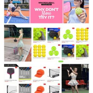Thiết kế website bán dụng cụ thể thao pickleball