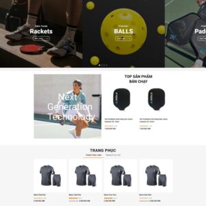 Theme WordPress Bán dụng cụ chơi Pickleball 2