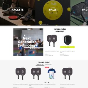 Thiết Kế Website Bán Vợt Pickleball Giống Joola