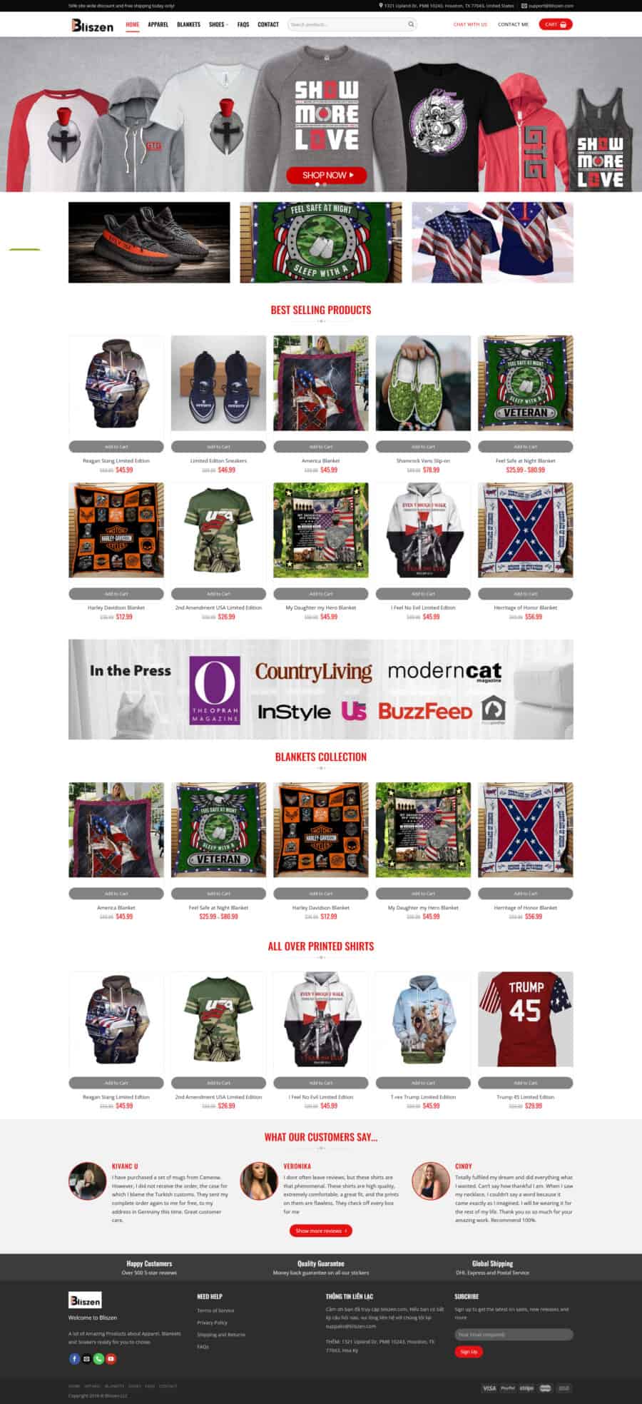 Thiết Kế Website Shop Thời Trang POD