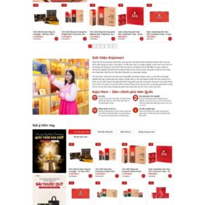 Thiết kế website bán sâm Hàn Quốc