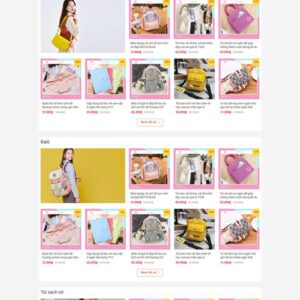 Theme Thiết Kế Website Bán Balo, Túi Xách, Mũ Nón