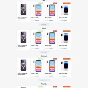 Theme wordpress shop bán điện thoại đẹp giống shopdunk