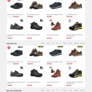 Theme wordpress shop giày bảo hộ lao động