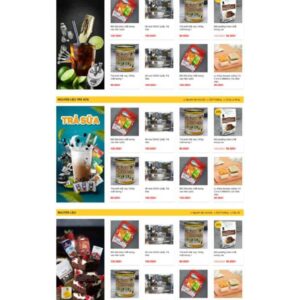 Thiết Kế Website Shop Nguyên Liệu